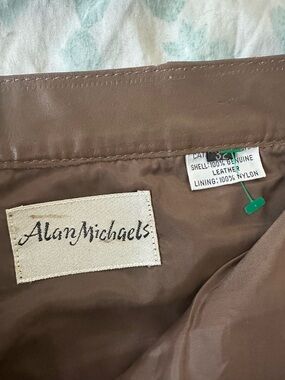 Alan Michaels Leather Pants - Brown